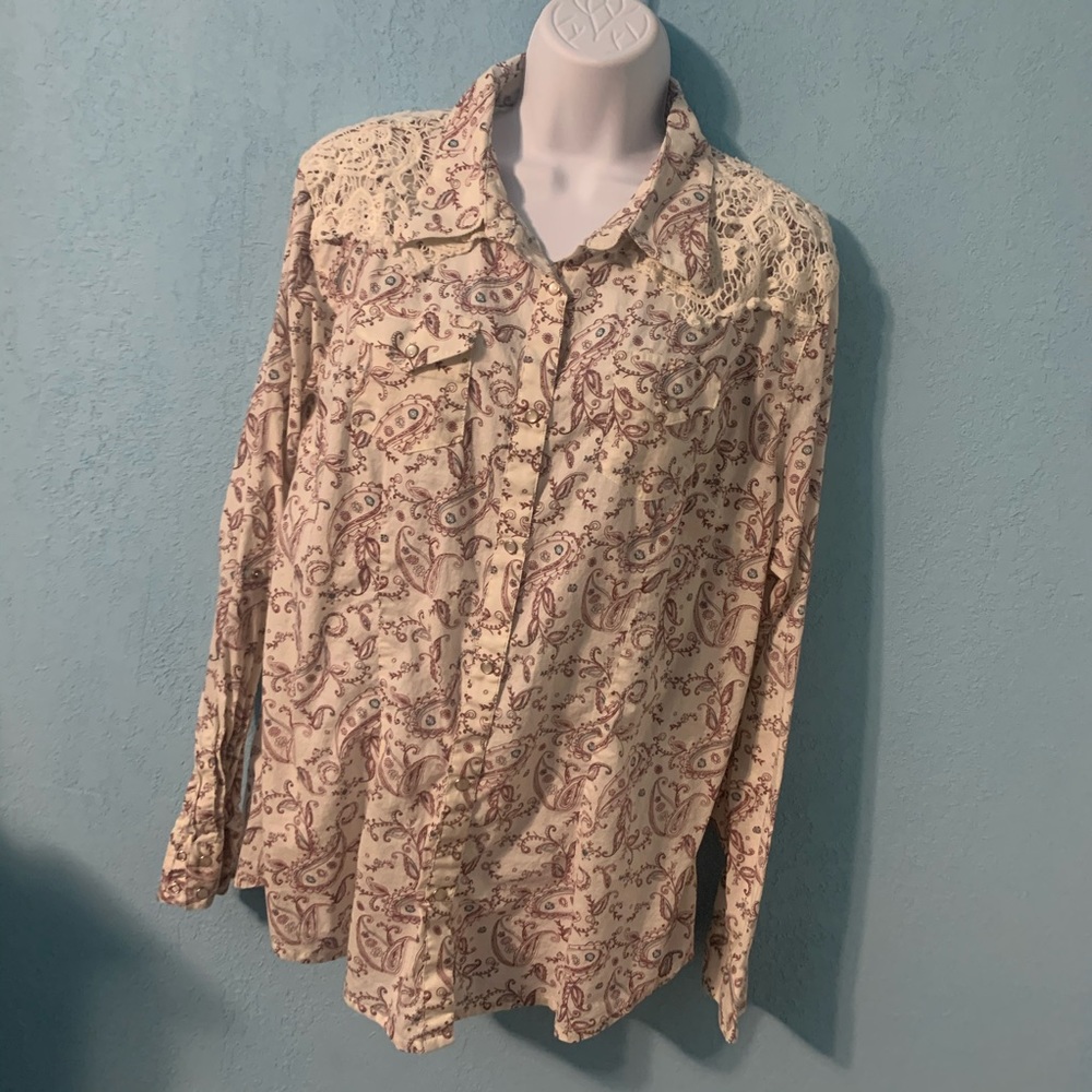 Wrangler Pearl Snap Button Down